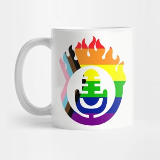 Flaming Microphone - Pride Month Mug